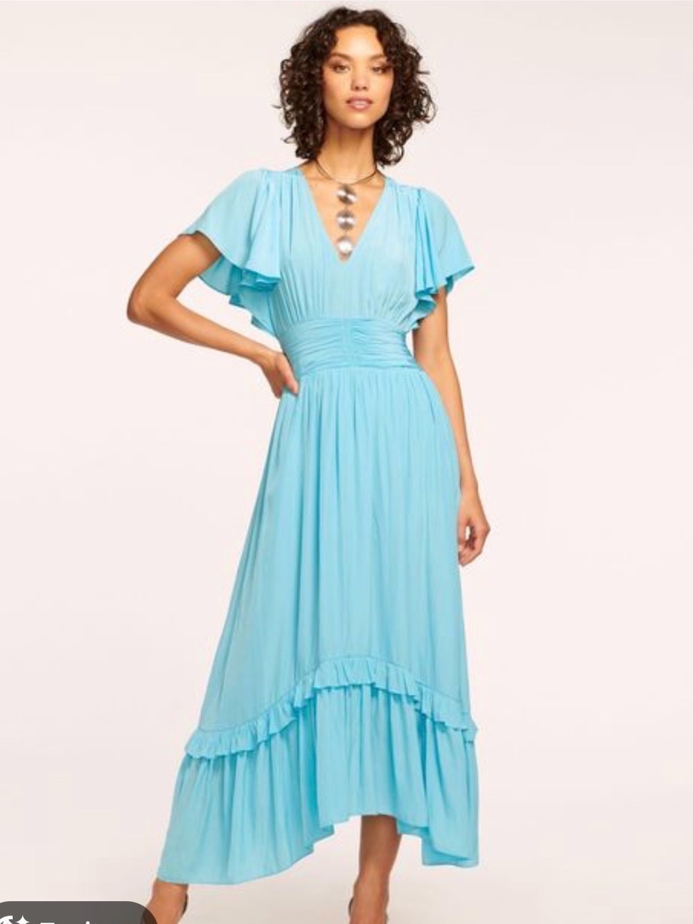 Ramy Brook Joanie short sleeve maxi dress.